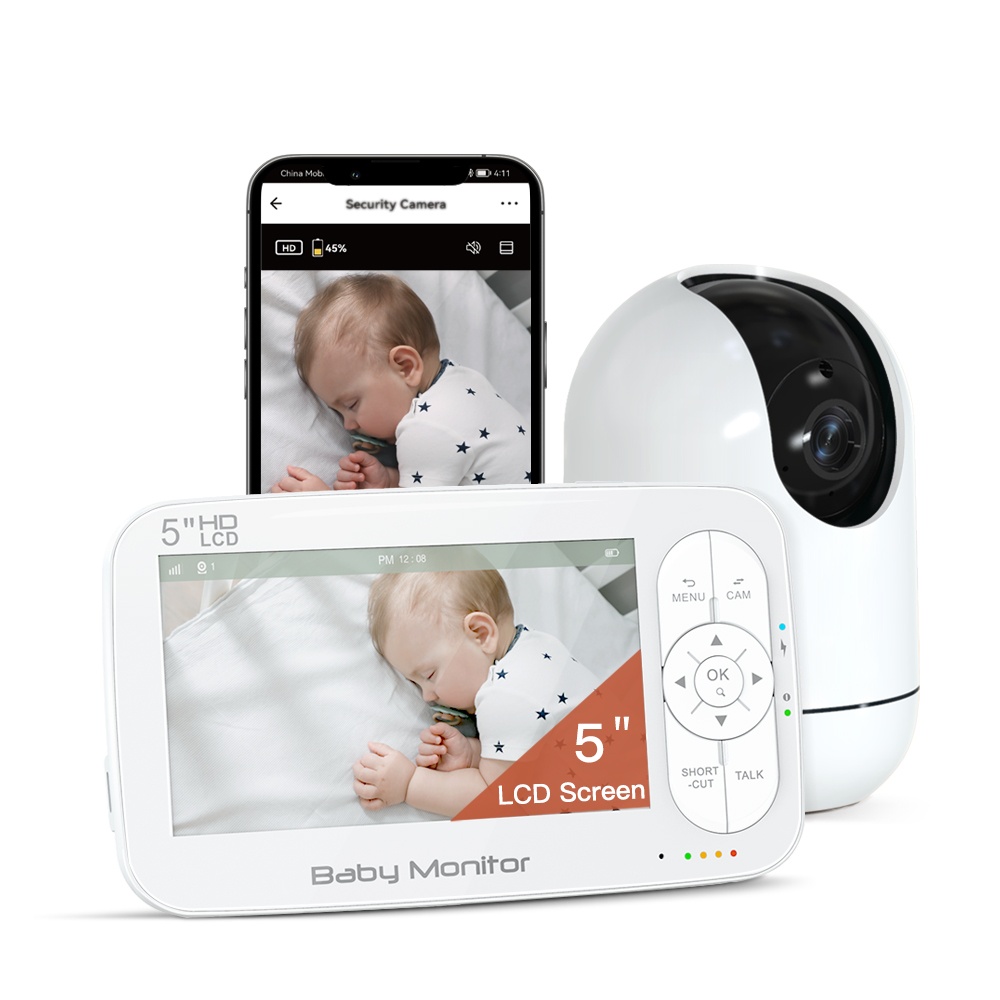 5'' WiFi Dual Band HD Video Baby Monitor