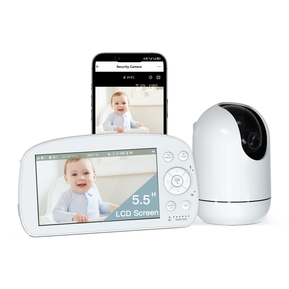 5.5'' Dual Band WiFi Video Baby Monitor